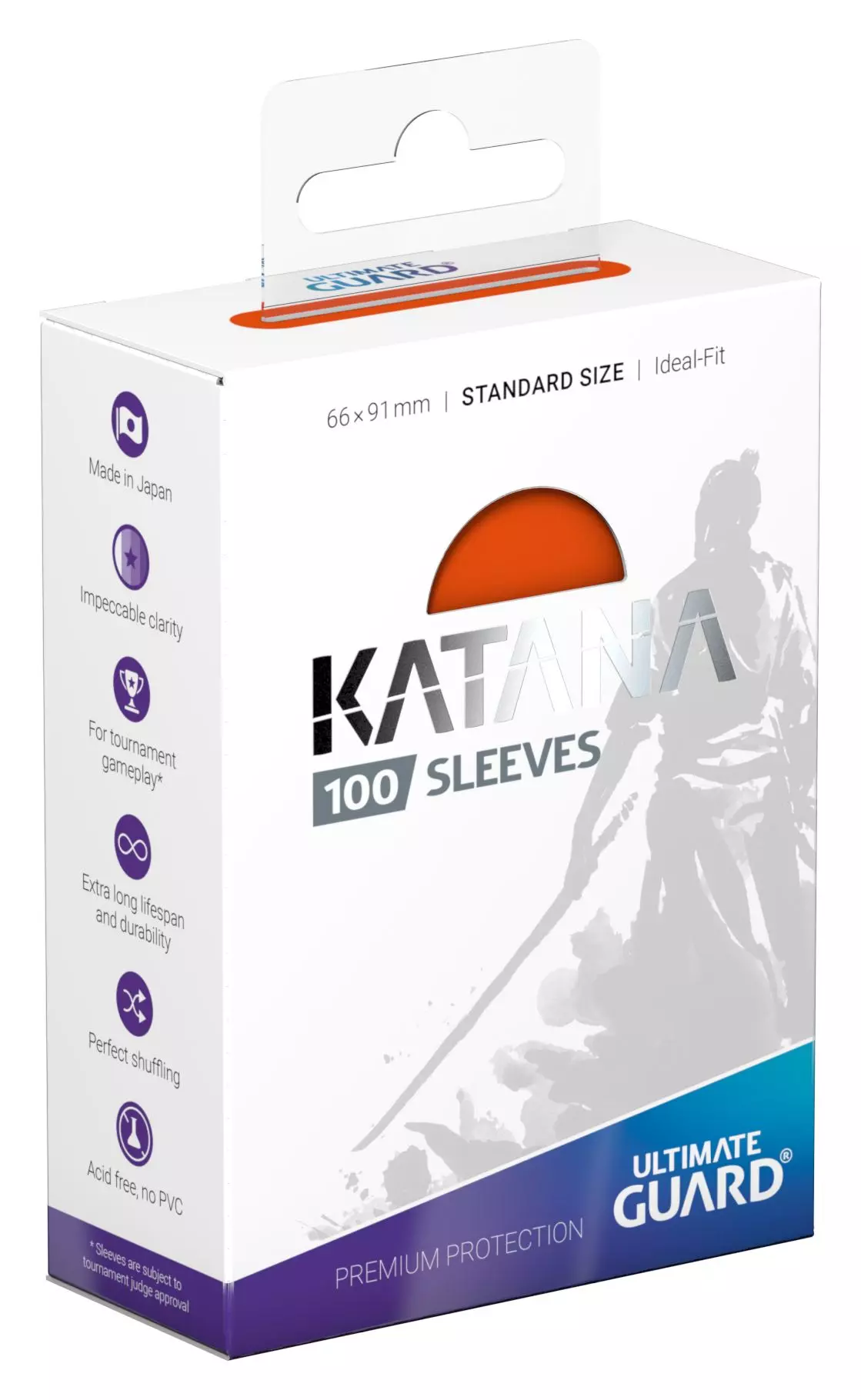 Ultimate Guard Orange Katana Sleeves
