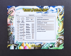 Dungeon Crawl Classics - Scratch off Character Sheets
