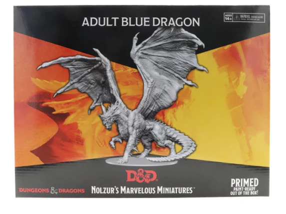 Adult Blue Dragon - Unpainted and Primed