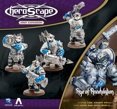 HeroScape - Rising tide: Knight primus adelbern and ordo borealis