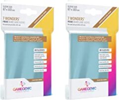 Gamegenic - Prime Board Game Sleeves - 7 Wonders - 65 x 101 mm