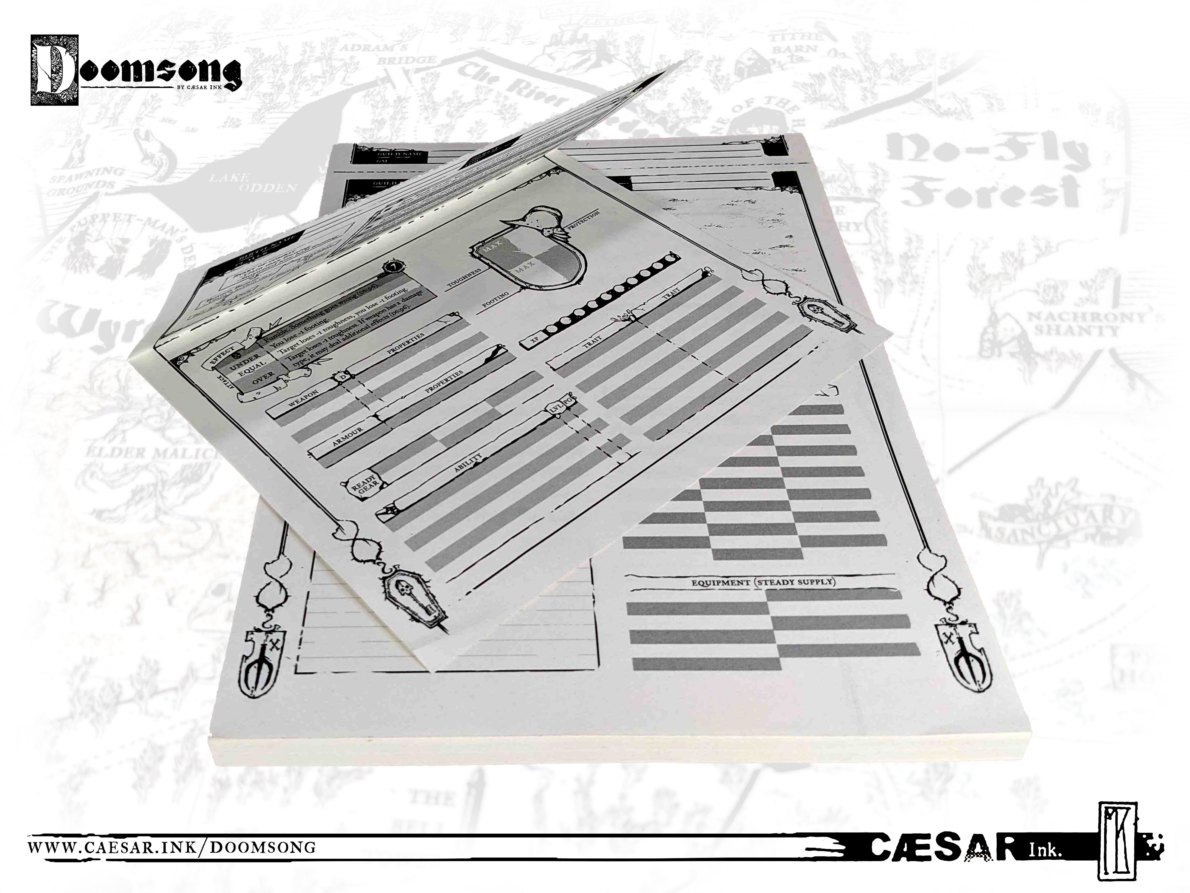 Doomsong - Character Sheets