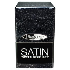 Satin Tower - Glitter Black