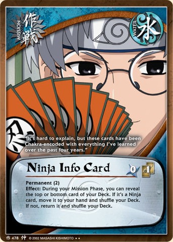 Ninja Info Card - M-478 - Reprint