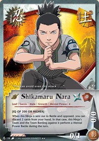 Shikamaru Nara - N-138 - Rare - 1st Edition