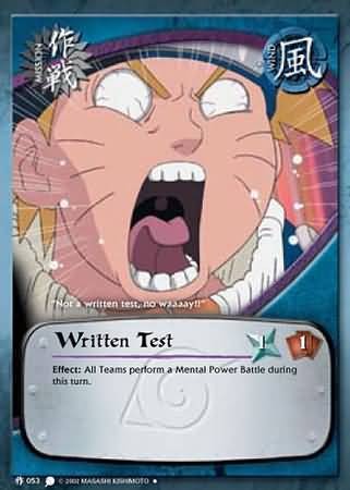 Written Test - M-053 - Uncommon - 1st Edition