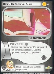 Black Defensive Aura - 17 - Unlimited Edition - Flat Foil