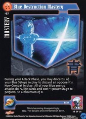 Blue Destruction Mastery - 197 - Unlimited Edition - Flat Foil