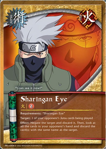 Sharingan Eye - PR-US004 - Common - 1st Edition - Sealed - Naruto