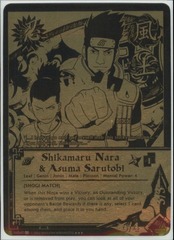 Shikamaru Nara & Asuma Sarutobi - N-US040 - Super Rare - Black and Gold Foil - Sealed