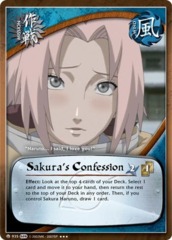 Sakura's Confession - M-935 - Super Rare - Unlimited Edition - Foil