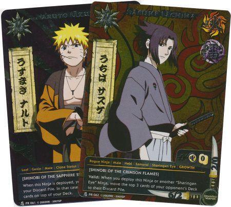 Naruto Uzumaki - Sasuke Uchiha - PR-061 - PR-062 - Promo - Sealed