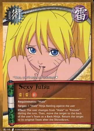 Sexy Jutsu - J-110 - Rare - 1st Edition