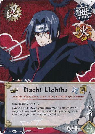 1X NO.38 SASUKE AND ITACHI NARUTO JAPANESE FOIL CARD TCG authentic CCG VINTAGE 2004 MA