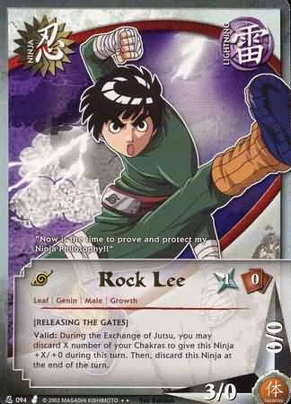 Rock Lee - N-094 - Rare - 1st Edition