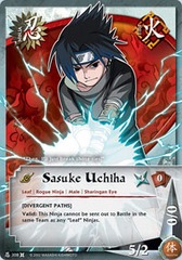 Sasuke Uchiha - N-308 - Common - 1st Edition - Diamond Checkered Foil