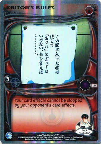 Kaitous Rules - S20 - Unlimited Edition - Foil