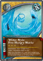 Water Style: Five Hungry Sharks - J-460 - Super Rare - Unlimited Edition - REPRINT