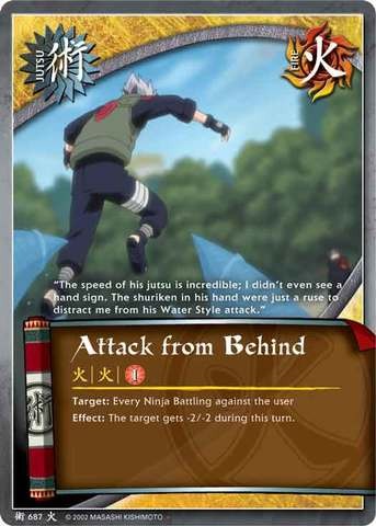 Attack from Behind - J-687 - Uncommon - Unlimited Edition