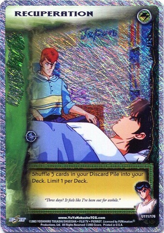 Recuperation - U111/176 - Unlimited Edition
