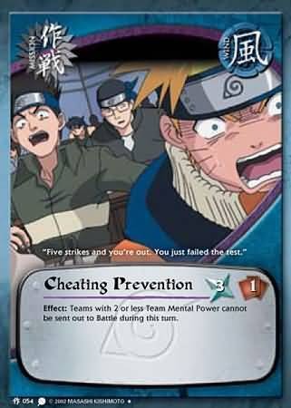 Cheating Prevention - M-054 - Uncommon - 1st Edition