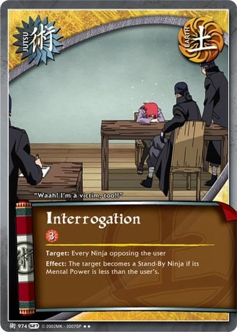 Interrogation - J-974 - Rare - Unlimited Edition