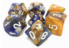 TMG Dice Midnight Sun (Dark Blue/Gold)