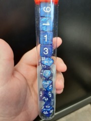 Pearl Navy Blue 10 Piece Dice Set