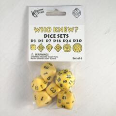 Who Knew? Dice Set - Yellow