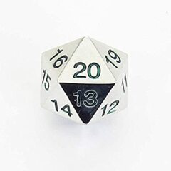 22mm Countdown D20 Metal Green