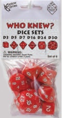 Who Knew? Dice Set - Red