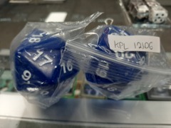 Opaque Giant D20 Blue