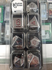 20mm Metal Silver Red 8 Piece Set