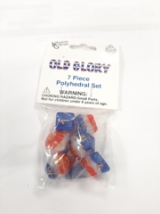 Old Glory Layered 7 Piece Dice Set