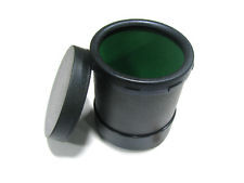 Dice Cup Round Plastic with Lining (black)