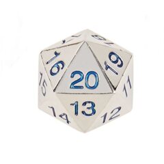 22mm Countdown D20 Metal Blue