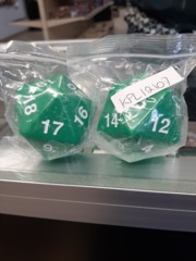 Opaque Giant D20 Green