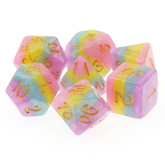 TMG Dice Rainbow Unicorn