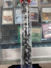 Pearl Charcoal Black 10 Piece Dice Set