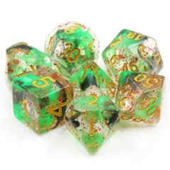 TMG Dice Rolling Dead (Green/Black w/ Red specs)