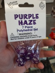 Purple Haze Layered Dice 7 Piece