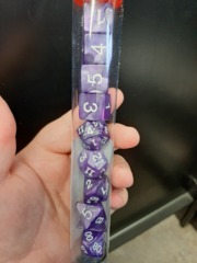 Pearl Purple 10 Piece Dice Set