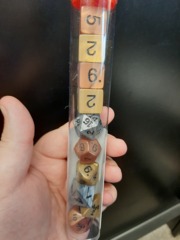 Pearl Olympic Assorted Metallic Colors 10 Piece Dice Set