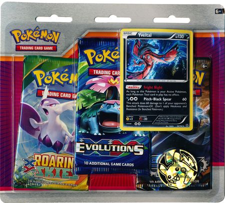 Pokemon XY Yveltal 3-Pack Blister Pack