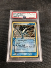 Pokemon Ex Unseen Forces Suicune Gold Star psa 8