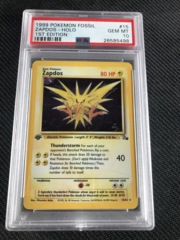 Pokemon Fossil Zapdos First edition Holo psa 10