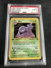 Pokemon Fossil Muk First edition Holo psa 10  n3