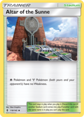 Altar of the Sunne - 118/145 - Uncommon - Reverse Holo