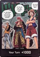 DON!! Card (Trafalgar Law, Eustass Kid and Monkey.D.Luffy) Alternate Art