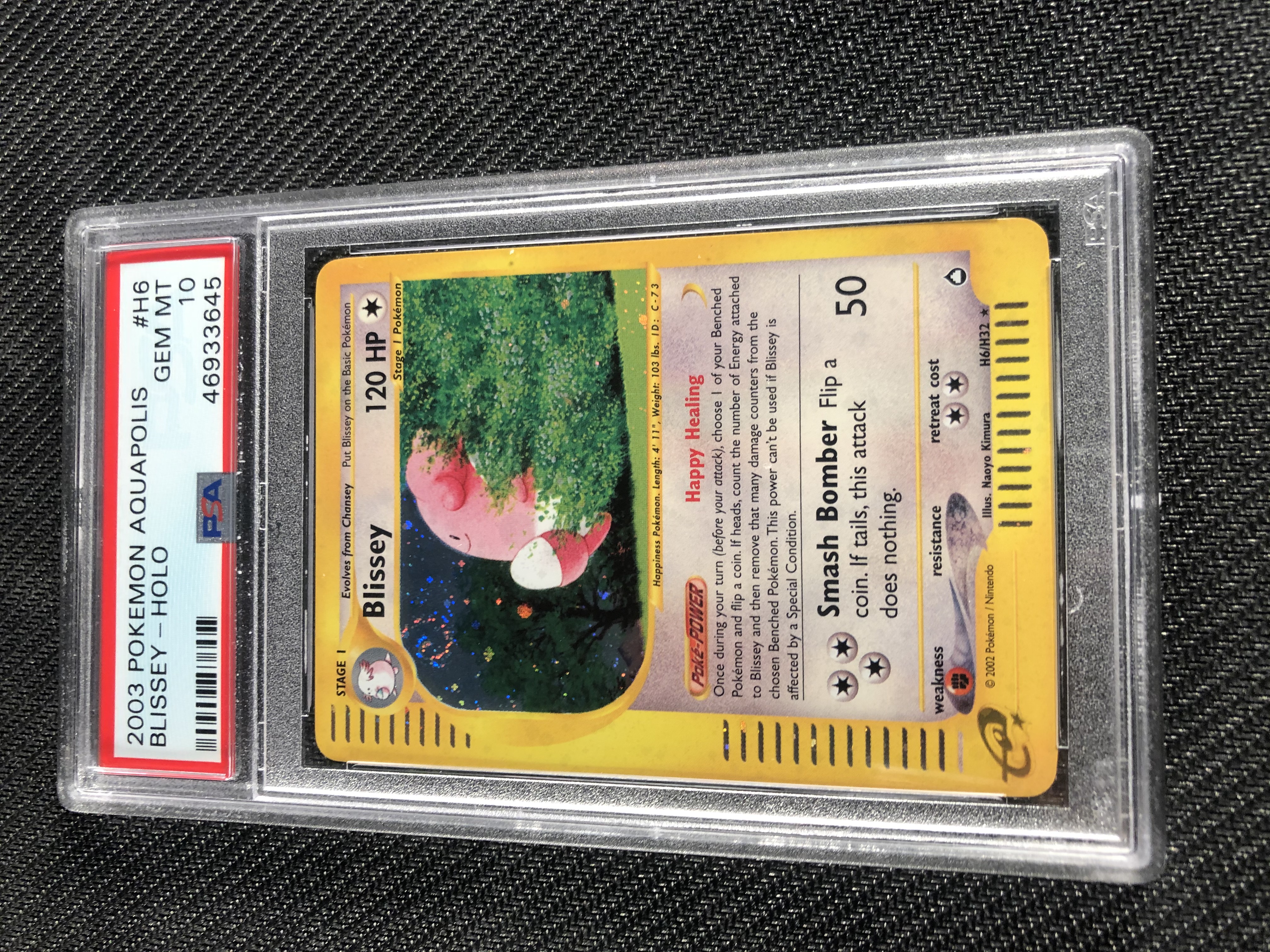 Pokemon Aquapolis Blissey Holo PSA 10